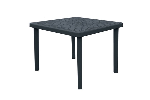 TABLE GRUVYER 90X90 ANTHRACITE