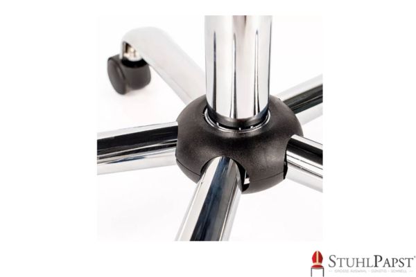 FIT office chair belastbar, office chair steel frame, schwarzer mesh drehstuhl