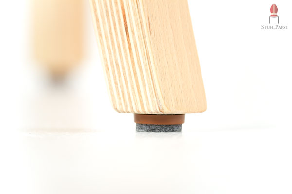 Die schonende und sichere Auflagefläche ist mit diesem Filzgleiter garantiert