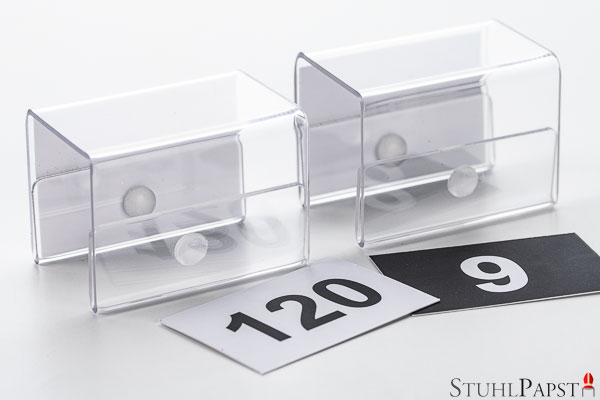 Nummern für Stühle Stapelstühle Reihen Reihenbestuhlungen Saalbestuhlung Hallenbestuhlung