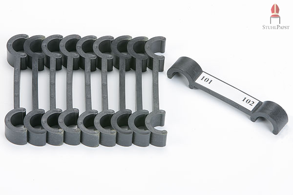 Reihenverbinder mit Reihennummerierung Kunststoff schwarz