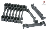 Reihenverbinder Kunststoff schwarz für Rundrohrstühle