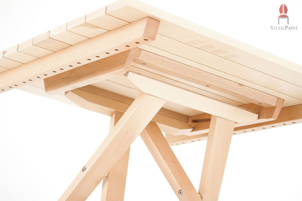 Feste Verschraubungen und parallel verlaufene Holzunterkonstruktionen bieten Stabilität und Halt