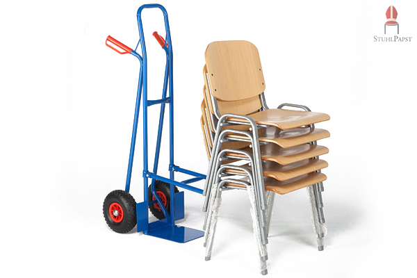 Auch schwerere Stühle leicht transportiert