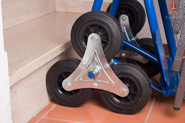 Die Treppenstuhlkarre in Aktion