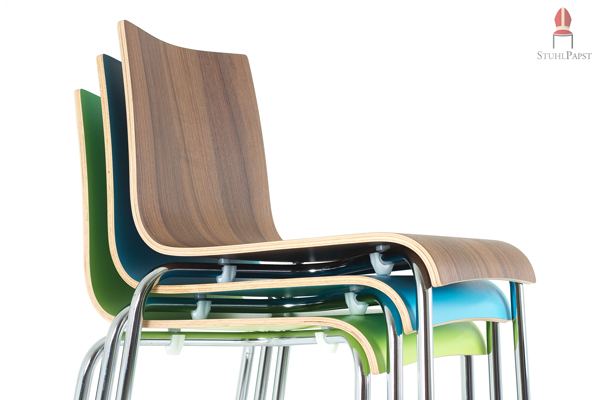 Platzsparend stapelbar