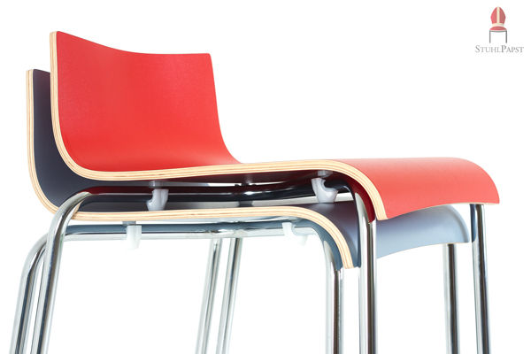 Platzsparend bis zu 10 Stück stapelbar