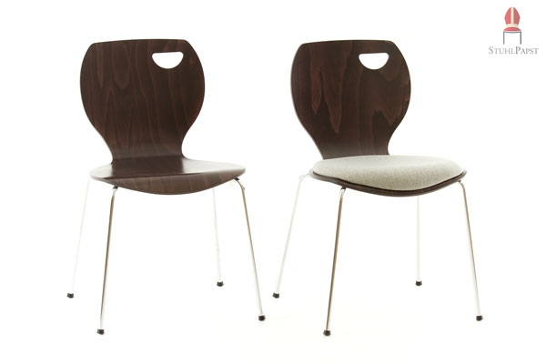 Verschiedene Varianten des Stuhlmodells lassen sich gut und geschmackvoll kombinieren