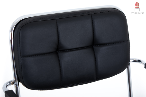 Athlet AL Konferenzstuhl Rückenlehne Kunstleder schwarz gesteppt Armlehnstühle stapelbare Stühle mit Armlehnen Stuhl Preisliste Stapelstühle zu verkaufen onlineshop Großhandel Hersteller