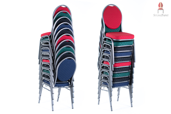 Bankettstuhl besonders hoch und gerade stapelbar - sehr platzsparend