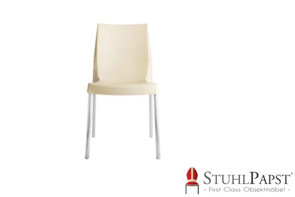 Entdecken Sie den stapelbaren BOUVARD Stuhl fuer Bars und Restaurants robuste Qualitaet und stilvolles Design fuer Aussenbereiche und Terrassen