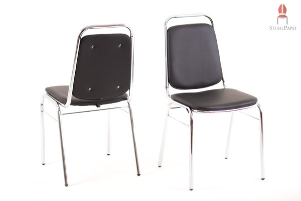 Der moderne Kunstlederstuhl Bri.llant sorgt für ein edles und luxuriöses Erscheinungsbild