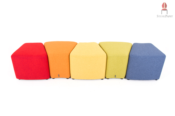 Col.orado Bunte Sitzhocker Sitzwürfel Kinder Sitzmöbel Stühle Stapelstühle Objektmöbel Objekteinrichtung Objekt Möbel Einrichtung Einrichter