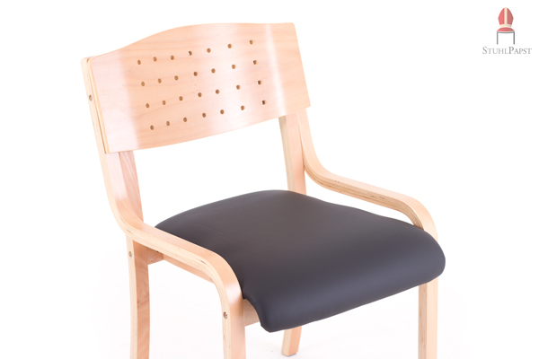 Auch für die Bestuhlung bei Seminaren eignet sich der moderne Polsterstuhl