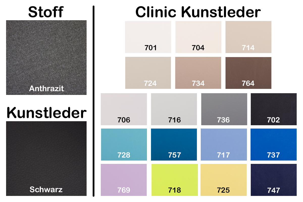 Farbkarte Com.fort Kunstleder