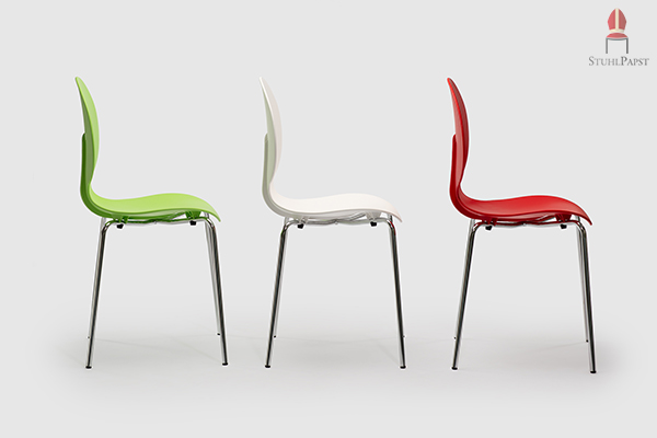 CUP Kunststoff Besucherstuhl Besucherstühle Wartestuhl Wartestühle aus Kunststoff billig günstig online kaufen Preise weiß schwarz Schöne Formen und Linien