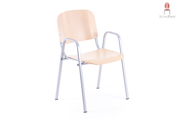 Grau pulverbeschichtetes Stuhlgestell