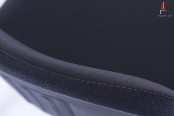 Die gepolsterte Rückenlehne