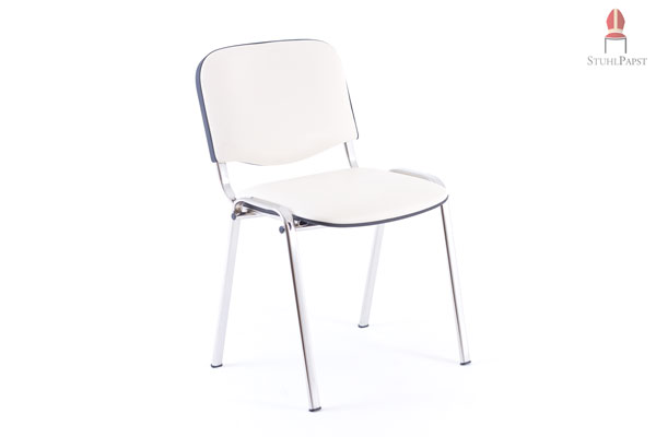 Beige Polsterbezüge mit verchromtem Gestell