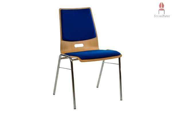 FAV.ORIT Design Holz Stuhl Stühle modern bunt farbenfroh  Designstuhl Designstühle Designerstuhl Designerstühle  günstig  billig preiswert online einkaufen Buche Sitzpolster blau Griffloch