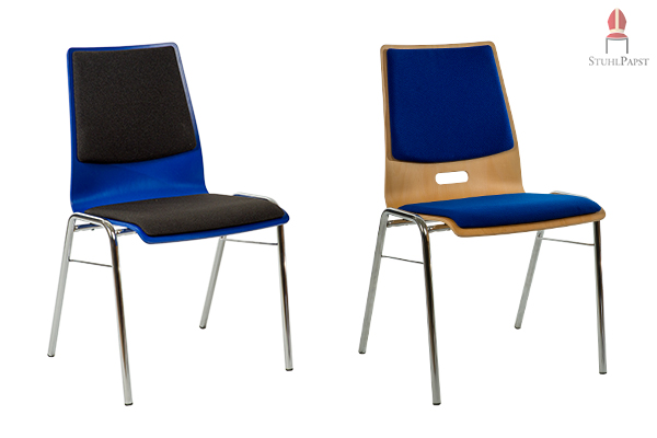 FAV.ORIT Besucher Stuhl Stühle Kirchenstuhl Kirchenstühle Kirchenmöbel Kircheneinrichtung Kirchen Stuhl Stühle Stapelstuhl Stapelstühle online einkaufen blau schwarz buche Holz Schale