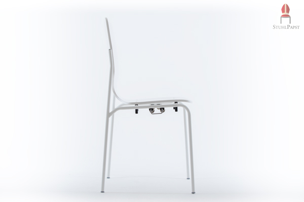 edler Anblick Fio.na stapelbare Besucherstuhl Besucherstühle Designer Designstuhl Designstühle weiß schwarz lackiert Möbelpapst GmbH Gescher