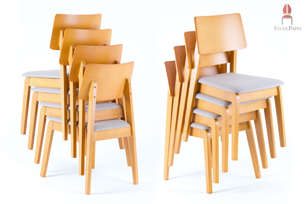 Platz ist bekanntlich in der kleinsen Hütte, denn durch die Stapelfähigkeit ist das kein Problem