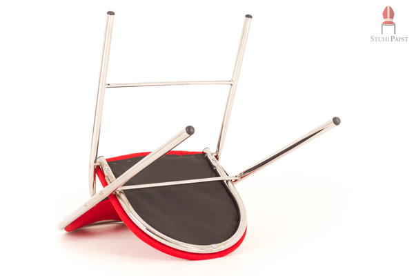 Der Stahlrohrrahmen ist hochwertig verarbeitet und belastbar