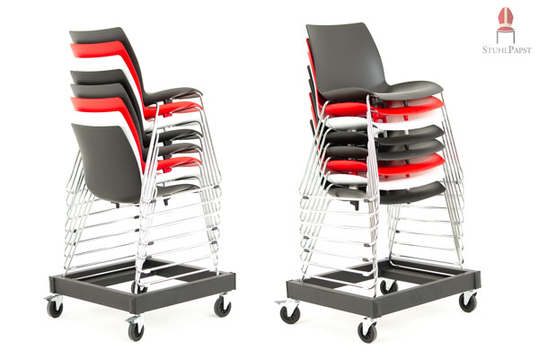 Stuhlwagen Für Stapelstühle transportkarre für stapelstühle Sackkarre Stuhlkarre transportwagen luftbereift