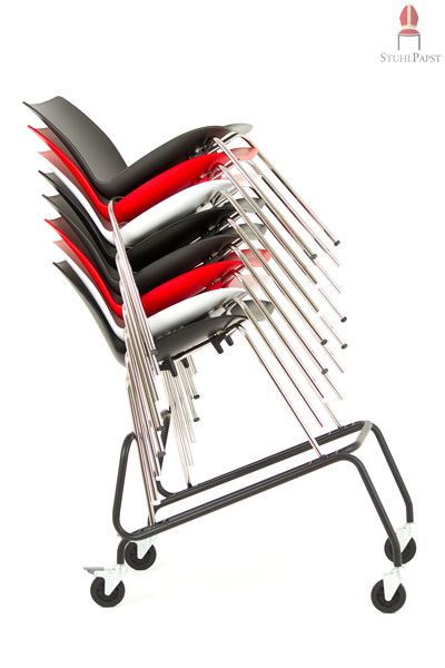 Stuhlkarren mit verschraubtem Traggestell Transportwagen für Stapelstühle Stuhlkarre fetra transportkarre für stapelstühle