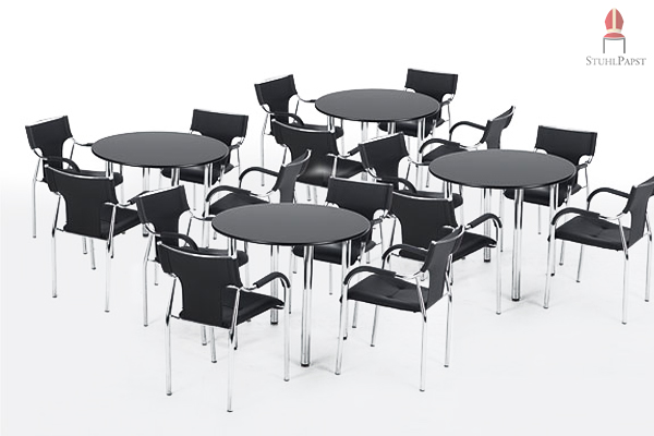 Dieses Modell eignet sich für die Bestuhlung von Gruppentischen