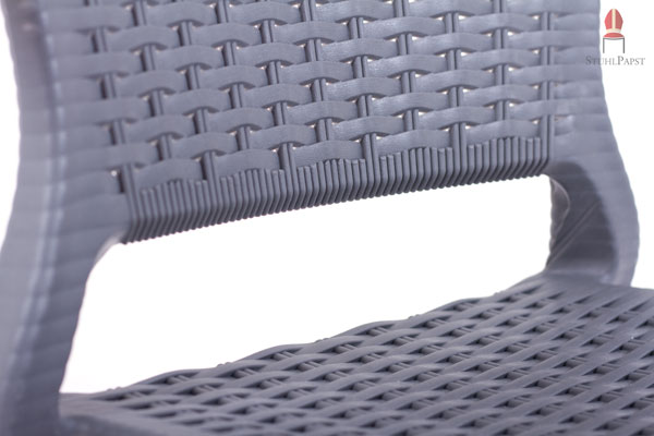 Das Korbgeflecht hält Wasser und auch Schmutz fern