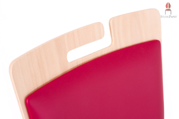 Hor.izont DeLux AL Holzschalenstühle gepolstert hoch stapelbar mit Armlehnen günstig stabil robust preiswert modern mit Griffloch