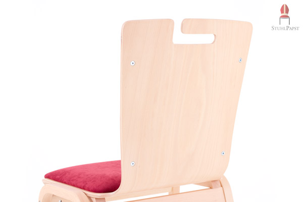 Hor.izont DeLux AL Holz Seminarstühle aus Holz gepolstert hoch stapelbar mit Armlehnen günstig stabil robust preiswert modern mit Griffloch