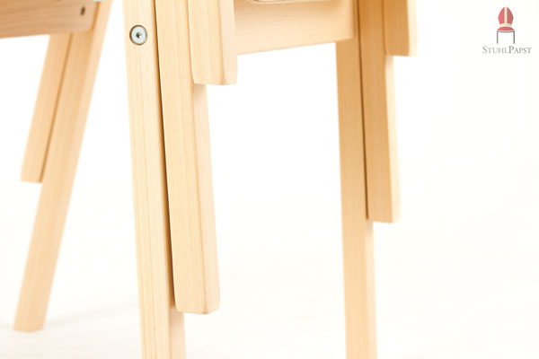 Direkte Auflage beim Stapeln schont Material