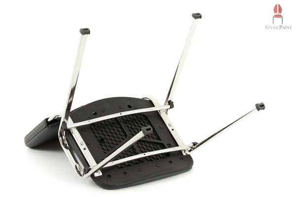 Das Gestell besteht aus mehreren Elementen, welche fest und stabil miteinander verbunden werden