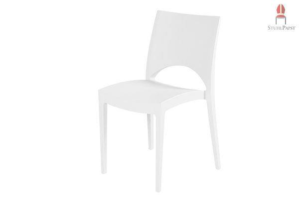 Jen.a Kunststoff Stuhl stapelbar Stühle Stapelstuhl Stapelstühle Kunststoffstuhl Kunststoffstühle Kunststoffstapelstuhl Kunststoffstapelstühle weiß