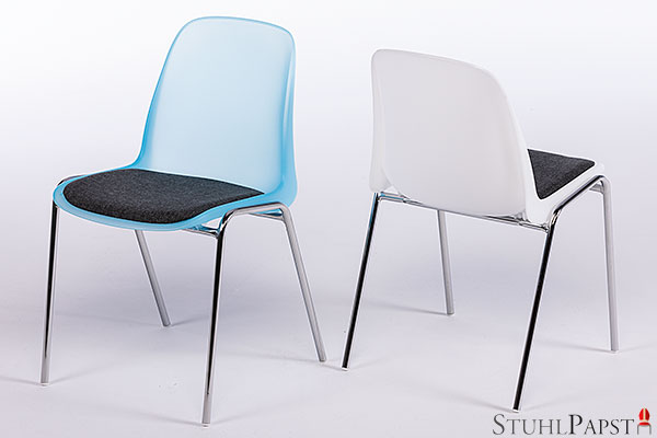 Möbelpapst Stuhlpapst Luzid Transparente durchsichtige Stühle günstig ikea acryl metall amazon mieten stapelbare Kunststoffstühle hellblau himmelblau weiß blau