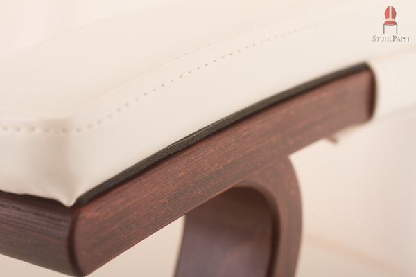 Auch die Armlehnenpolster sind einfach abwischbar