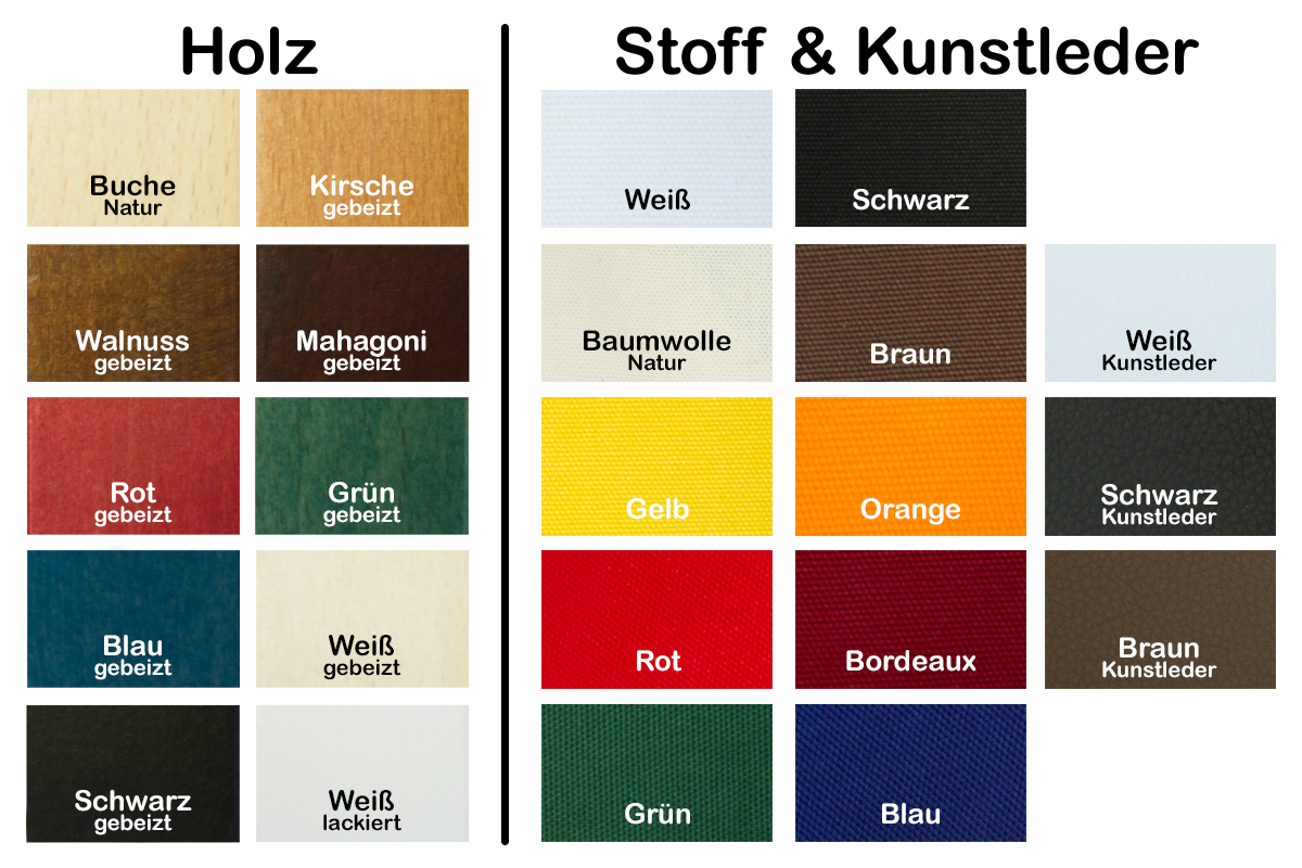 Farbkarte Klappstuhl Mes.sias