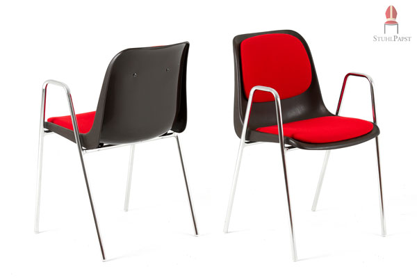 Design Stapelstühle mit Armlehnen