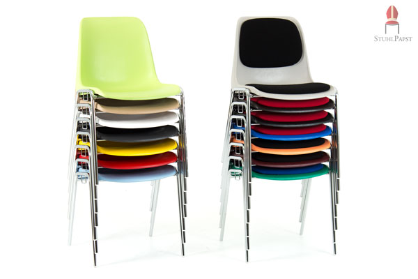 Hartschalenstühle sehr hoch stapelbar