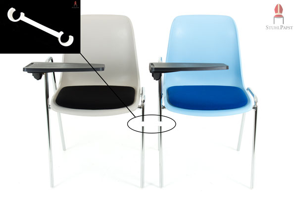 Der Verbinder kann auch unten aufgesteckt werden