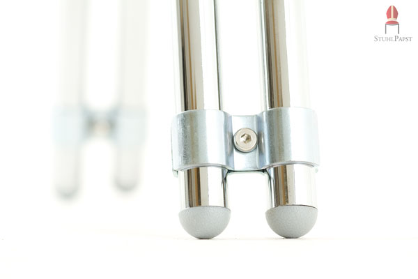 Feste Verbindung von Stuhlrahmen und Tischplattenhalterung