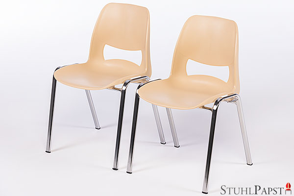 Opera günstige & robuste Kunststoff Stuhl Stühle beige stapelbar der Möbelpapst GmbH Stuhlgrosshandel Stuhlpapst