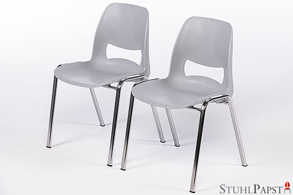 Opera günstige & robuste Kunststoff Stuhl Stühle grau günstig stapelbar der Möbelpapst GmbH Stuhlgrosshandel Stuhlpapst