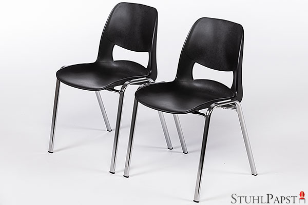 Opera günstige & robuste Kunststoffschalenstuhl schwarz günstig stapelbar der Möbelpapst GmbH Stuhlgrosshandel Stuhlpapst