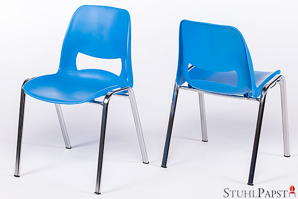 Stapelbare Designer Kunststoffstühle Design Garten Esszimmer Ikea Stühle Stapelstühle BLAU stapelbar modern