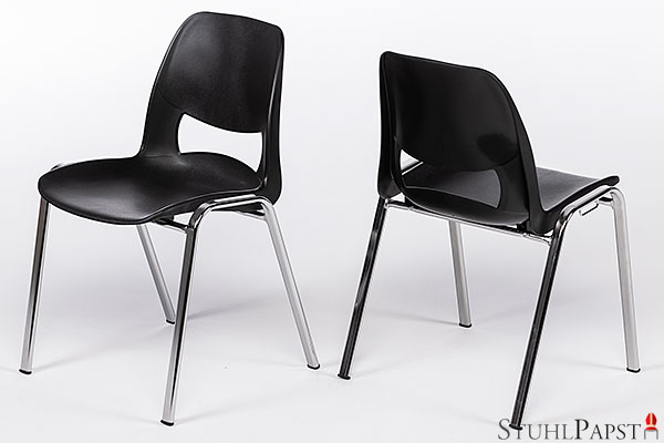 Opera billige & robuste Kunststoff Stuhl Stühle schwarz stapelbar der Möbelpapst GmbH Stuhlgrosshandel Stuhlpapst
