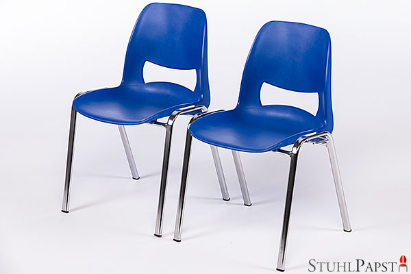 Opera günstige & robuste Kunststoff Stuhl Stühle blau günstigstapelbar der Möbelpapst GmbH Stuhlgrosshandel Stuhlpapst